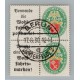 ALEMANIA 1929 ESTAMPILLAS SE-TENANT ZUSAMMENDRUCKE USADO QUE ES MUCHO MAS ESCASO W34 y W35 EN CUADRO RARO 120 EUROS